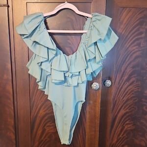 New Without Tags - Zara Green Bodysuit - Size Small